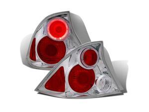 CG HONDA CIVIC 01-04 2 DR TAILLIGHT HALO CHROME 03-HC2001TLA2DG4 PAIR CG HONDA CIVIC 01-04 2 DR TAILLIGHT HALO CHROME 03-HC2001TLA2DG4 PAIR