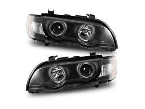 CG BMW X5 E53 00-03 Projector Headlight Halo Black Clear Amber CG BMW X5 E53 00-03 Projector Headlight Halo Black Clear Amber