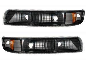 CG CHEVY SILVERADO 99-01 BUMPER LIGHT EURO BLACK AMBER 10-CL9901FBEJM-A PAIR CG CHEVY SILVERADO 99-01 BUMPER LIGHT EURO BLACK AMBER 10-CL9901FBEJM-A PAIR
