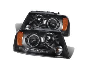 Cg Ford F-150 04-08 Projector Headlight 2 Halo L.E.D Black Clear Amber 02-Az-Ff04-Pbc-Led-2R-A Pair Cg Ford F-150 04-08 Projector Headlight 2 Halo L.E.D Black Clear Amber 02-Az-Ff04-Pbc-Led-2R-A Pair