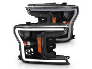 CG Headlights Ford F-150 18 Projector Plank Style H.L. Black Amber (Without Switchback) 02-AZ-FF18-PBC-P-G3-A Set CG Headlights Ford F-150 18 Projector Plank Style H.L. Black Amber (Without Switchback) 02-AZ-FF18-PBC-P-G3-A Set