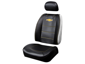 Plasticolor 008626R01 Chevrolet Deluxe Seat Cover Embrodired Logo High Contrast Stitching Premium 3 Piece Sideless Car Truck or SUV Seatcover with Cargo Pocket Plasticolor 008626R01 Chevrolet Deluxe Seat Cover Embrodired Logo High Contrast Stitching Premium 3 Piece Sideless Car Truck or SUV Seatcover with Cargo Pocket