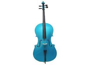 Crystalcello MC100BL 1/4 Size Blue Cello with Carrying Bag Crystalcello MC100BL 1/4 Size Blue Cello with Carrying Bag