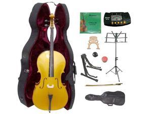 Crystalcello MC150GD 1/4 Size Gold Cello with Case Crystalcello MC150GD 1/4 Size Gold Cello with Case