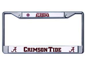 Alabama Crimson Tide Chrome License Plate Frame Alabama Crimson Tide Chrome License Plate Frame