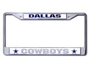 Dallas Cowboys Chrome License Plate Frame Free Screw Caps with this Frame Dallas Cowboys Chrome License Plate Frame Free Screw Caps with this Frame