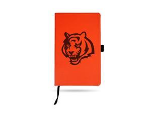 8.25" Orange and Black Cincinnati Bengals Leather Notebook 8.25" Orange and Black Cincinnati Bengals Leather Notebook