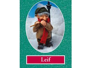10" Brown, Gray, and Red Zims The Elves Themselves Leif Collectible Christmas Elf Figure