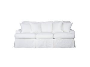 85" White Sunset Trading Horizon Slipcovered Sofa 85" White Sunset Trading Horizon Slipcovered Sofa