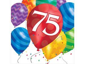 Pack of 192 Balloon Blast "75" Bright Colored 2-Ply Party Lunch Napkins Pack of 192 Balloon Blast "75" Bright Colored 2-Ply Party Lunch Napkins
