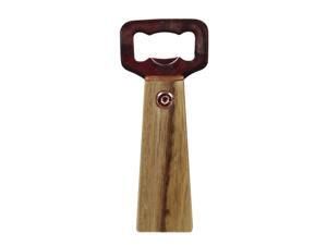 6" Rose Gold Bottle Opener with Acacia Wood Handle
