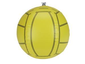 16" Yellow and Black Inflatable Beach Volleyball Water Toy 16" Yellow and Black Inflatable Beach Volleyball Water Toy