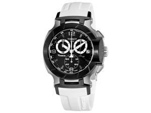 Tissot T-Sport T-Race Mens White Strap Chronograph Watch T048.417.27.057.05 Tissot T-Sport T-Race Mens White Strap Chronograph Watch T048.417.27.057.05