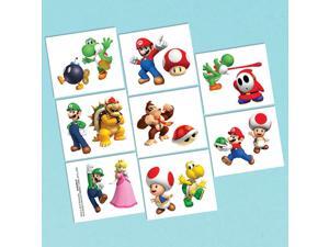 Super Mario Tattoo Favors (16 Pack) - Party Supplies Super Mario Tattoo Favors (16 Pack) - Party Supplies