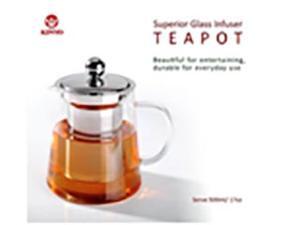KinyoSuperior Glass Infuser Teapot 500ml/17oz KinyoSuperior Glass Infuser Teapot 500ml/17oz