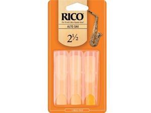 Rico Alto Saxophone Reeds #2 1/2 - 3 Pack Rico Alto Saxophone Reeds #2 1/2 - 3 Pack