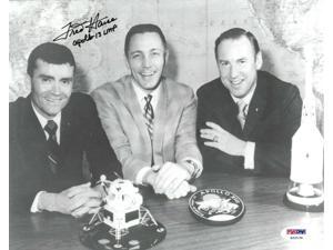 Fred Haise signed NASA Astronaut/Pilot Vintage B&W 8x10 Photo- PSA #S22134- Apollo 13 LMP (w/ Jim Lovell/John Swigert) Fred Haise signed NASA Astronaut/Pilot Vintage B&W 8x10 Photo- PSA #S22134- Apollo 13 LMP (w/ Jim Lovell/John Swigert)