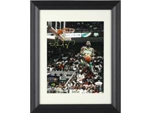 Shawn Kemp signed Seattle SuperSonics NBA 8X10 Photo Custom Framing JSA 1990 AllStar Game Gatorade Slam Dunk Contest