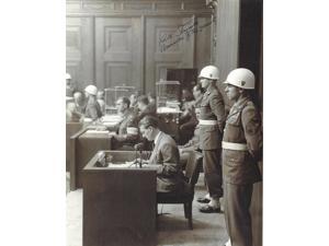 Arthur Staymates signed Nuremberg B&W 8x10 Photo- PSA #AD38828- Commander of the Guard