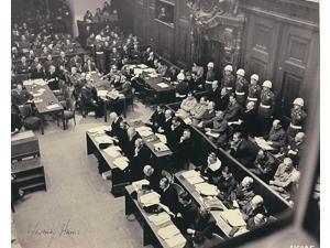 Whitney Harris signed 1945-46 WWll Nuremberg Trials B&W 8x10 Photo– PSA #AD55312- Prosecutor Military Tribunals RARE