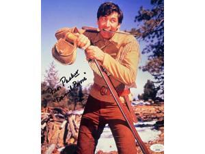 Fess Parker signed Vintage Color 8x10 Photo Daniel Boone- JSA #LL60260 Fess Parker signed Vintage Color 8x10 Photo Daniel Boone- JSA #LL60260
