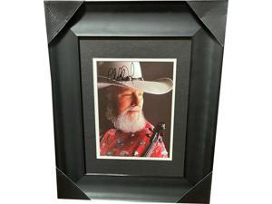 Charlie Daniels signed 8x10 Photo Custom Framing JSA RR76721 Country Southern Rock Music 16x19