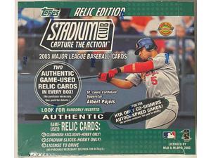 2003 Topps Stadium Club Relic Edition MLB Baseball Factory Sealed Jumbo Hobby Box  10PKS/21 CPP (Co-Signers Autos)