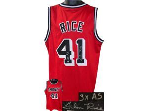 Glen Rice signed Miami GMoney Red Custom Stitched Pro Basketball Jersey 3X AS XL AWM Hologram