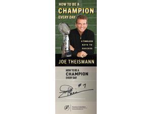 Joe Theismann signed 2020 How to Be a Champion Every Day Hardcover Bookplated Edition #7 COA