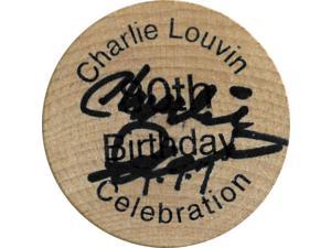 Charlie Louvin signed 2007 80th Birthday Celebration Wooden Nickel 15 Promo Coin JSA KK58039