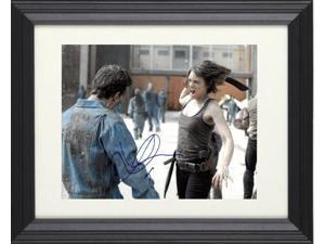 Lauren Cohan signed The Walking Dead Maggie Greene Rhee 8x10 Photo Custom Framing COA