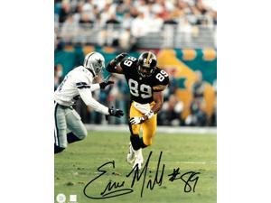 Lem Barney Signed Photo - 8x10 #20 HOF 92 white jersey)