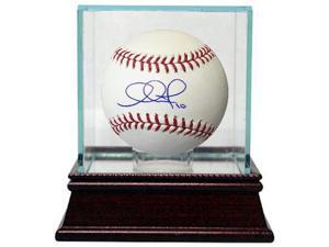 Adam Jones signed Official Major League Baseball w/ Glass Case (Orioles/Mariners) Adam Jones signed Official Major League Baseball w/ Glass Case (Orioles/Mariners)