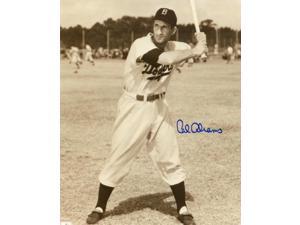 Cal Abrams signed Brooklyn Dodgers Vintage Sepia 8x10 Photo (full view batting-deceased) Cal Abrams signed Brooklyn Dodgers Vintage Sepia 8x10 Photo (full view batting-deceased)