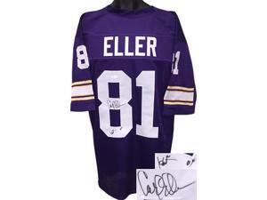 Carl Eller signed Purple TB Custom Stitched Pro Style Football Jersey HOF 04 XL- JSA Hologram Carl Eller signed Purple TB Custom Stitched Pro Style Football Jersey HOF 04 XL- JSA Hologram