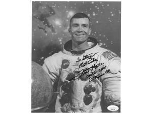 Fred Haise signed NASA Astronaut/Pilot Vintage B&W 8x10 Photo Apollo 13 LMP Best Wishes To Stacey- JSA Hologram #EE62134 Fred Haise signed NASA Astronaut/Pilot Vintage B&W 8x10 Photo Apollo 13 LMP Best Wishes To Stacey- JSA Hologram #EE62134