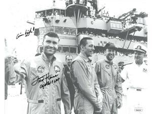 Fred Haise signed NASA Astronaut/Pilot Vintage B&W 8x10 Photo Apollo 13 LMP Aim High- JSA Hologram #EE62179 Fred Haise signed NASA Astronaut/Pilot Vintage B&W 8x10 Photo Apollo 13 LMP Aim High- JSA Hologram #EE62179