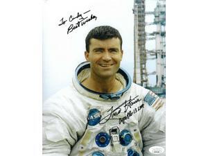 Fred Haise signed NASA Astronaut/Pilot Vintage Color 8x10 Photo Apollo 13 LMP Best Wishes To Cindy- JSA Hologram #EE63196 Fred Haise signed NASA Astronaut/Pilot Vintage Color 8x10 Photo Apollo 13 LMP Best Wishes To Cindy- JSA Hologram #EE63196