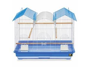 Prevue Hendryx Triple Roof Cockatiel Cage, Blue and White Prevue Hendryx Triple Roof Cockatiel Cage, Blue and White