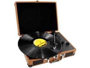 Retro Belt-Drive Turntable With USB-to-PC Connection, Rechargeable Battery Retro Belt-Drive Turntable With USB-to-PC Connection, Rechargeable Battery