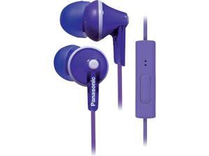 Panasonic Rp-tcm125-v Tcm125 Earbuds With Remote & Microphone (Purple)