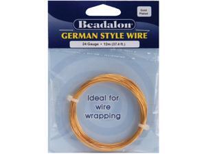 German Style Wire-Gold Round - 24 Gauge, 37.4' German Style Wire-Gold Round - 24 Gauge, 37.4'