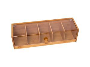 Bamboo Tea Box with Acrylic Cover Bamboo Tea Box with Acrylic Cover