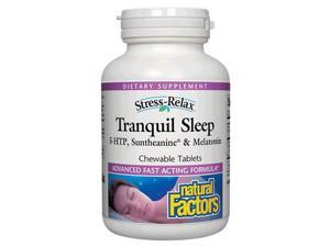 Stress-Relax Tranquil Sleep Chewables - Natural Factors - 120 - Tablet