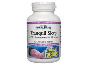 Stress-Relax Tranquil Sleep - Natural Factors - 60 - Chewable Tablet