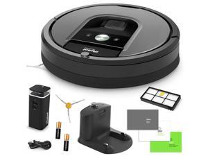 iRobot Roomba 960 Vacuum Cleaning Robot + Dual Mode Virtual Wall Barriers (With Batteries) + Extra High Efficiency Filter + Extra Sidebrush + More iRobot Roomba 960 Vacuum Cleaning Robot + Dual Mode Virtual Wall Barriers (With Batteries) + Extra High Efficiency Filter + Extra Sidebrush + More