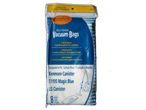 16 Kenmore Type M Sears 51195 Magic Blue LG Vacuum Bags, Ultracare, Canister Vacuum Cleaners, 20-51195, 609323, 211