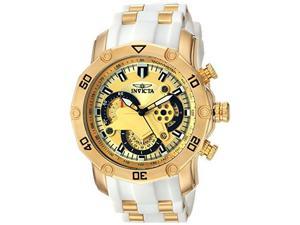 Invicta Men's 23424 Pro Diver Quartz Multifunction Gold Dial Watch