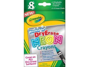 Crayola Dry Erase Neon Crayons 8/Pkg- Crayola Dry Erase Neon Crayons 8/Pkg-