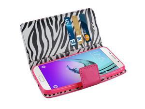 Samsung Galaxy A7 (2016) Case, Reiko Leather Wallet Stand Case Cover with Card Slot for Samsung Galaxy A7 (2016), Pink